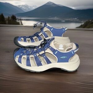 KEEN Astoria West Sandals Naval Academy Reef Waters 1028959 Women’s Size 7.5